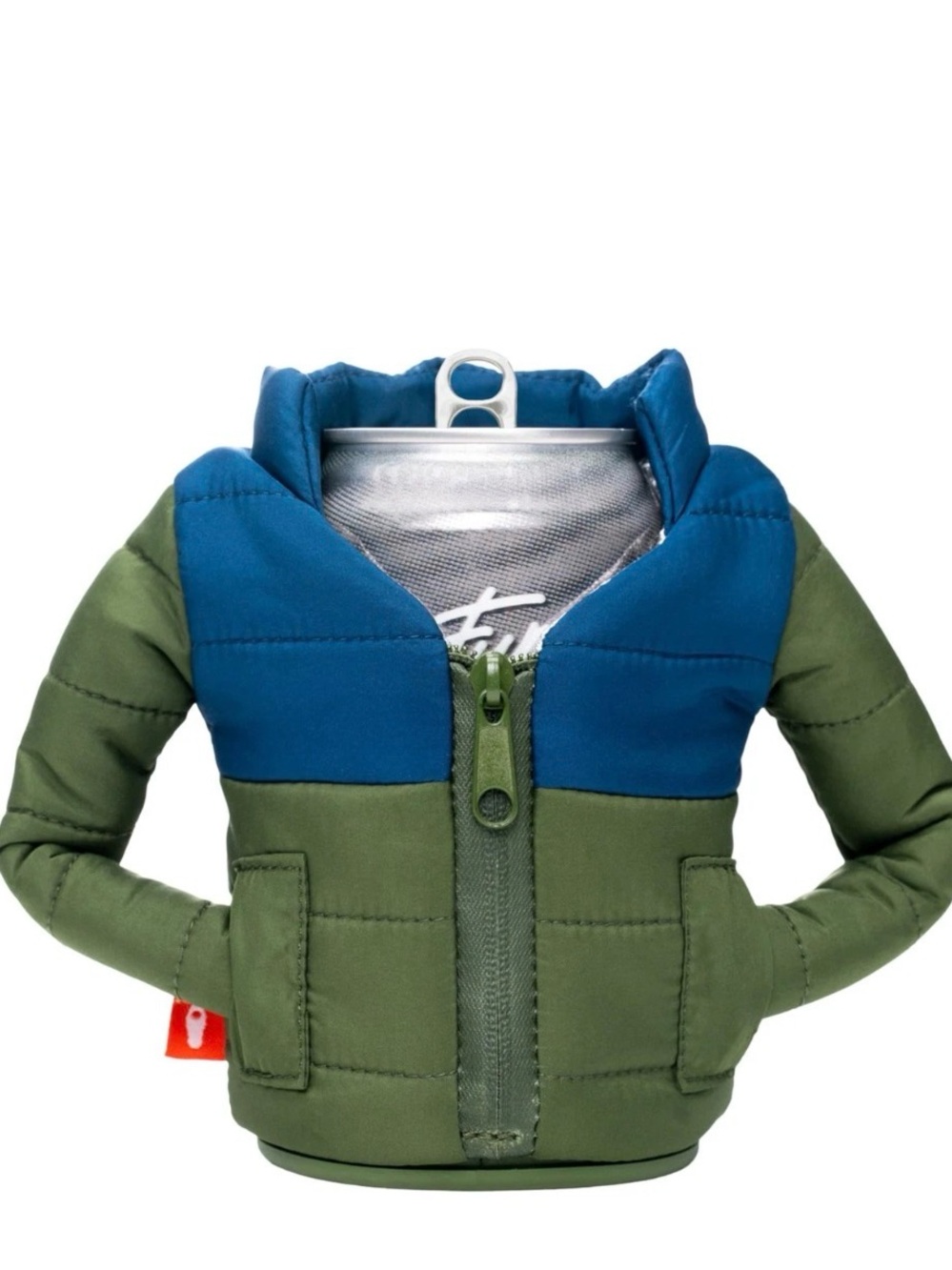 Puffin Drinkwear Puffy Jacket Can and Bottle Cooler  and Holder - NWT